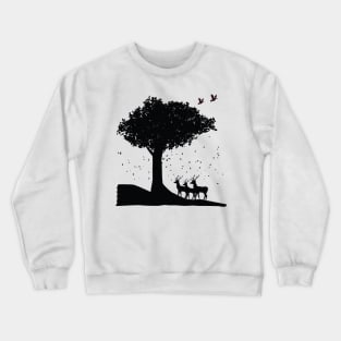 WILD LIFE || DEER DESIGN Crewneck Sweatshirt